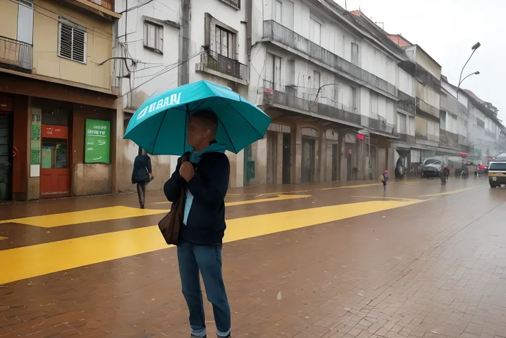 Prostado na chuva