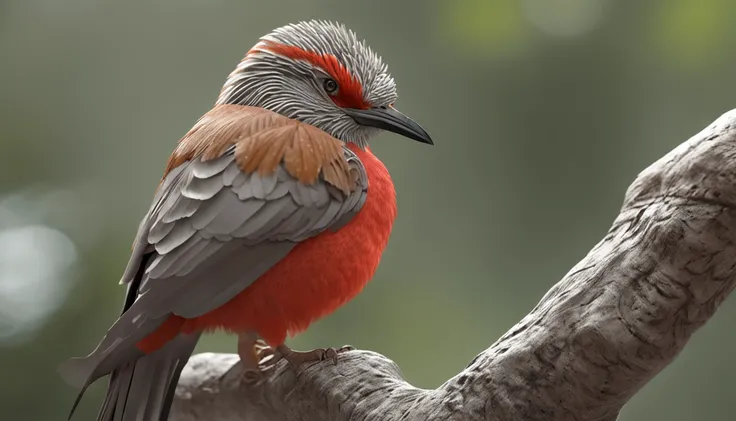 Bird of the spice African herrerito color white face with gray stripes and part of the body behind , en la parte de adelante color limon que este en un arbol  sea el protagonista principal Renderizado realista natural, fotorrealista altamente detallado, re...