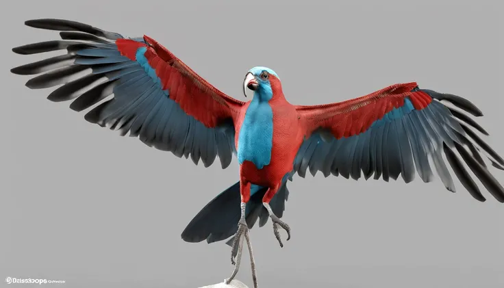 pajaro diamante tricolor  verde en el cuerpo , blue face and red tail all over its body that is in a tree is the main protagonist Natural realistic rendering, fotorrealista altamente detallado, render fotorrealista, Arte conceptual fotorrealista, Render hi...