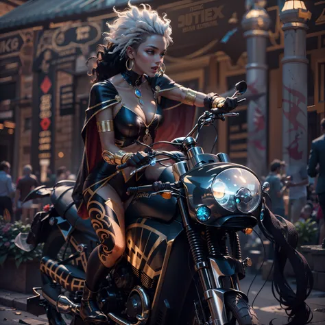Masterpiece sunLight Heroe Marvel "Storm" outfits Beholder ultra realist saturate meticulously intricate ultra pro-photorealistic optimal ultra high_quality accurate ultra high_detail ultra highres color-coded shading max perfection reflex graduated reflec...