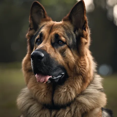 (((Create a masterpiece of a German shepherd))) com fundo preto, profesional lighting, 8k