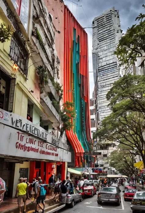 Avenida Paulista is a street in the city of São Paulo painting style (The capital of the homonymous state). It is located on the border between the Central-South zones, Central e Oeste; and in one of the highest regions of the city, called Espigão da Pauli...