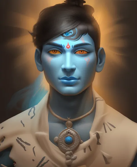 Convert to my face lord Mahadev he realistic face