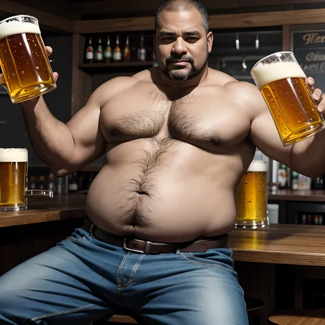 An uncle with a beer belly --auto