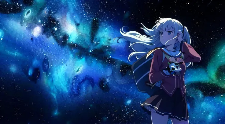 anime big breast, person, person, person, Night sky, No Man, Nature, sky, wallpaper hd, pin on anime, anime girl with cosmic hair, on a galaxy looking background, cosmos sem fim no fundo, colorful anime movie background, anime backgrounds, anime movie back...