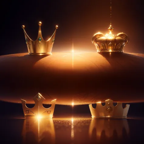 (Afrofuturism), 8k, only a (african crown close-up), positive perspective!! , with a crown with diamonds on a product background, wings!! , super realistic fantasy crown, golden crown