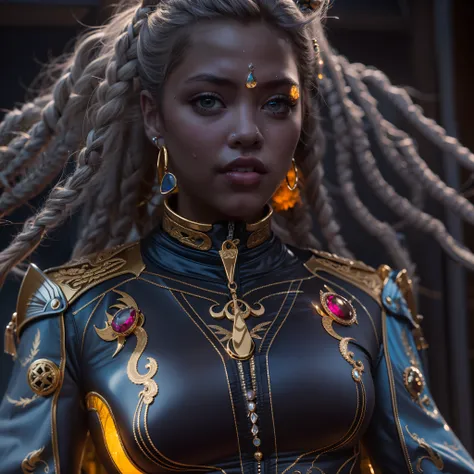 Masterpiece sunLight Heroe Marvel "Storm" outfits Beholder ultra realist saturate meticulously intricate ultra pro-photorealistic optimal ultra high_quality accurate ultra high_detail ultra highres color-coded shading max perfection reflex graduated reflec...