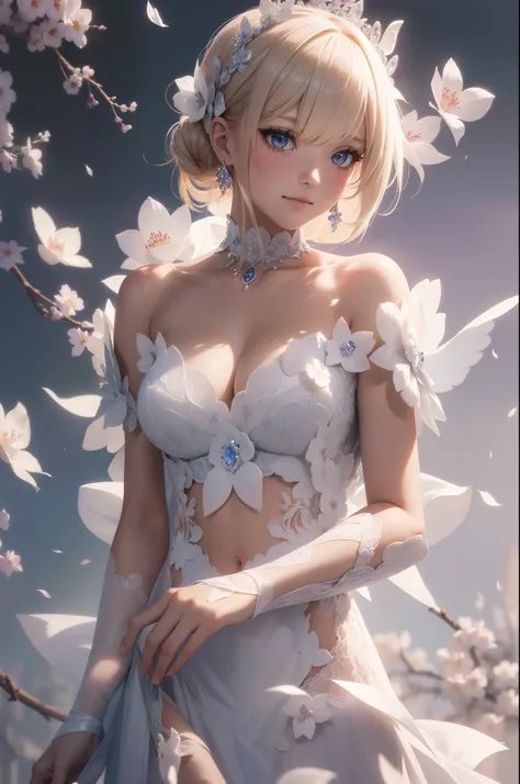 (masutepiece:1.3, high details, Super Detail), Textured skin, Anatomically correct,top-quality, hight resolution,(Best Quality, awardwinning, 16 K, in 8K),Bride in Cadillac convertible、RiceShower、Fluttering petals、chies、