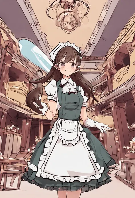 Girl maid outfit