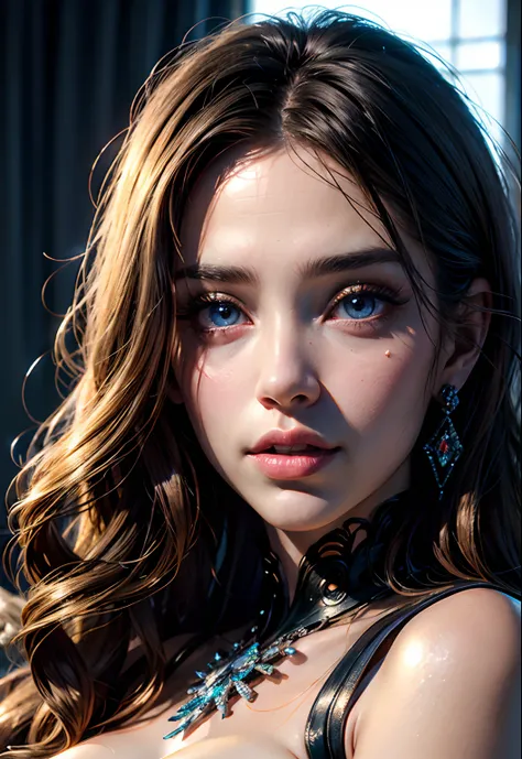 Very Beautiful princesse Face sexy face sexy eyes sexy Mouth glowing crystal eyes hyper realistic super detailed face portrait