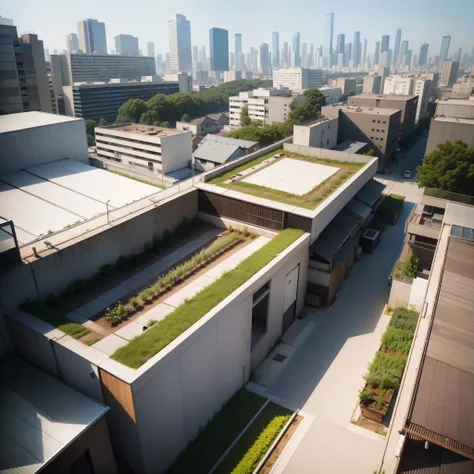 城市, On the rooftop, Urban farm, Urban living, Sustainability, tie