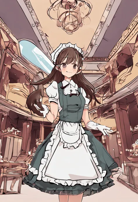 Girl maid outfit