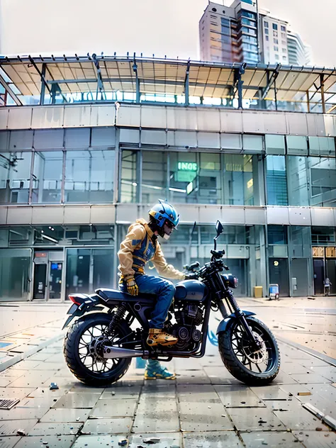 arafed man in a helmet and protective gear on a motorcycle, point of view of visor wearer, helmet on face, wearing helmet, reflection of phone in visor, wearing a round helmet, beautiful blue armet helmet, wearing a helmet, motorcycle helmet, holding helme...