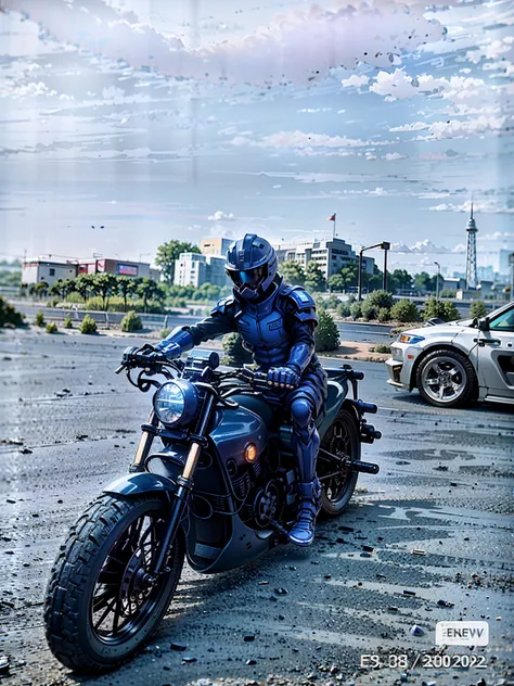 arafed man in a helmet and protective gear on a motorcycle, point of view of visor wearer, helmet on face, wearing helmet, reflection of phone in visor, wearing a round helmet, beautiful blue armet helmet, wearing a helmet, motorcycle helmet, holding helme...