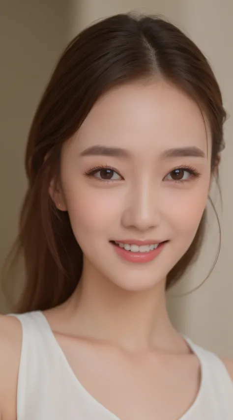 ((Best Quality, 8K, Masterpiece: 1.3)), 1girl, Slim Abs Beauty: 1.3, (Hairstyle Casual, Big Breasts: 1.2), Dress: 1.1, Super Fine Face, Delicate Eyes, Double Eyelids, Smile, Home