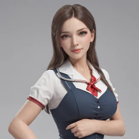 ((Professional 3D rendering:1.3)Virgem Maria em uma pose quente e sensual, irradiando sensualidade, blush, solo, corpo inteiro, realista),russian, full body, (8k, best quality, masterpiece, realistic), (photorealistic:1.29), ultra-detailed, 1girl, huge bre...