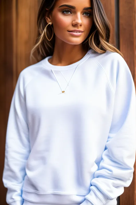 White sweatshirt