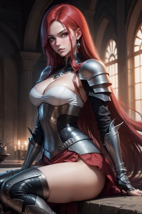 Erza Scarlet is one of the main characters in the series. The young woman with scarlet hair and brown eyes is described as an incredible woman, very strict and who does not admit when others make mistakes. She is a slender figure with well-designed curves....