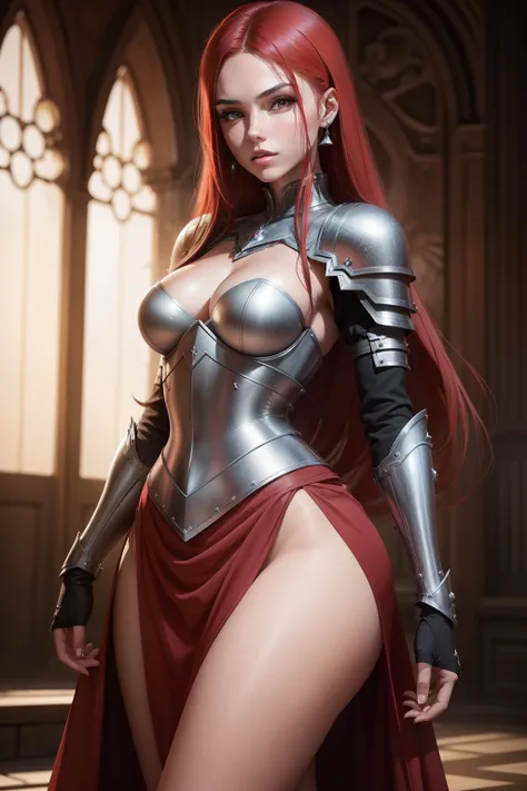 Erza Scarlet is one of the main characters in the series. The young woman with scarlet hair and brown eyes is described as an incredible woman, very strict and who does not admit when others make mistakes. She is a slender figure with well-designed curves....