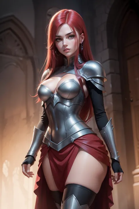 Erza Scarlet is one of the main characters in the series. The young woman with scarlet hair and brown eyes is described as an incredible woman, very strict and who does not admit when others make mistakes. She is a slender, elegant figure with well-designe...