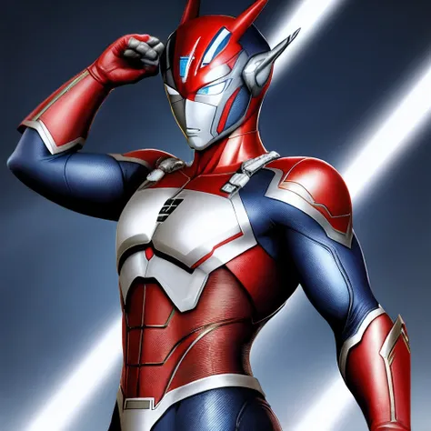 Gerar uma imagem do Ultraman lutando