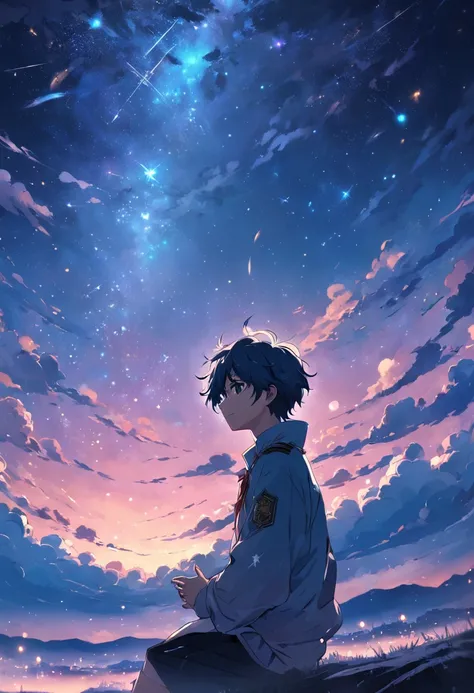 Starry Sky Boy Dream Dream Aesthetic