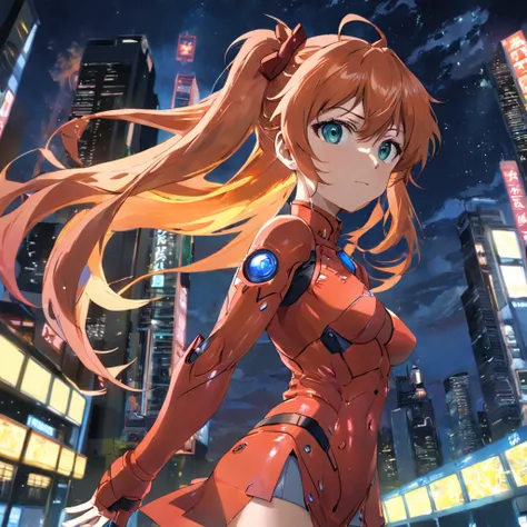 girl, asuka_langley, milf, park, solar ilumination