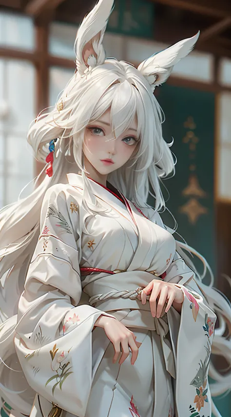 Anime girl with long white hair sitting in water, white-haired god, Perfect white haired girl, Girl with white hair, Guweiz in Pixiv ArtStation, Guweiz on ArtStation Pixiv, white haired Cangcang, Tifa Lockhart with white hair, Extremely detailed Artgerm, t...