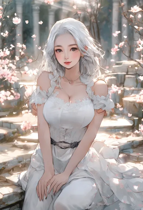 (blue eye),pee(incontinence:1.47), Fashion trendy beautiful and charming woman, gentle and charming Chinese beautiful woman, Korean(kpop-idol), delicate and sexy collarbone, a charming oval face, double eyelids, smart [peach]blossom eyes, pink lips, small ...