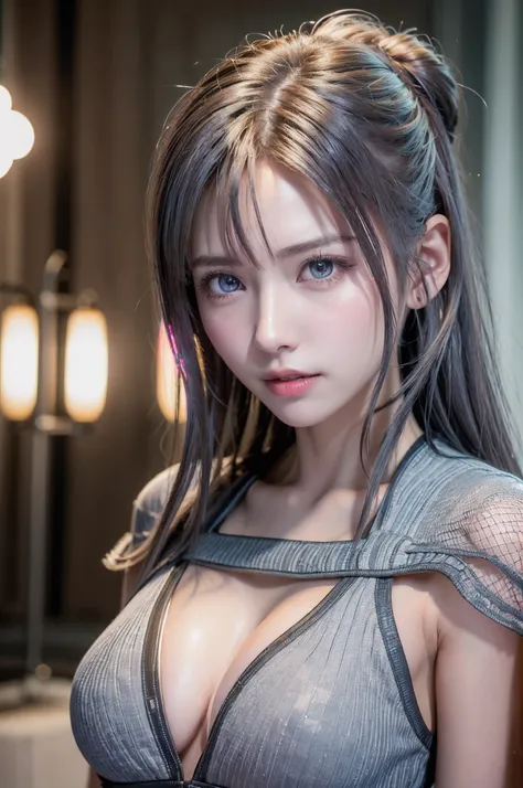 top-quality、8K Masterpiece、超A high resolution、(Photorealsitic:1.3)、Raw photo、女の子1人、silver white hair、glowy skin、1 Cyberpunk Super Beautiful Soldier、((super realistic details))、portlate、globalillumination、Shadow、octan render、8K、ultrasharp、beauty breast、Raw ...