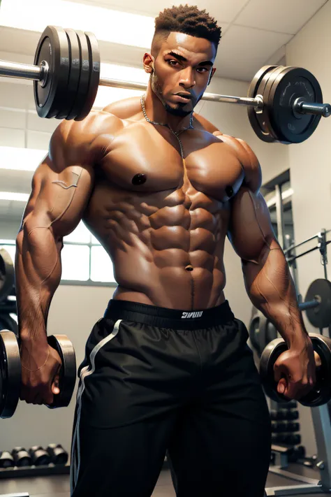 Black men who do not neglect muscle training