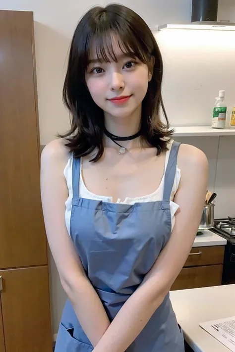 A woman cooking、(kitchin_aprons:1.Wear 3)、nice hand、4K、A high resolution、tmasterpiece、top-quality、wear cap:1.3、((hasselblad photograph))、Fine skin、foco nítido、(lighting like a movie)、Soft lighting、dynamic ungle、[:(详细的脸:1.2):0.2]、Medium chest、Sweat runs dow...