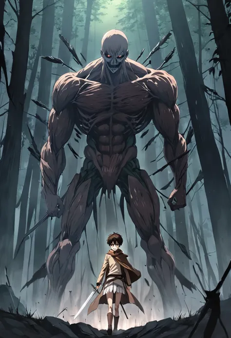 anime characters with swords in a dark forest with fog, shingeki no kyojin, (attack on titans anime), attack on titan anime style, from attack on titan, snk, attack on titans, in attack on titan, levi ackerman, attack on titan, attack on titan covert art, ...