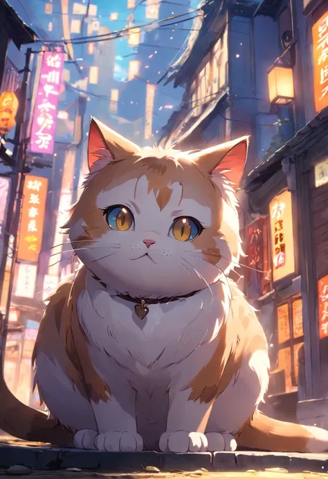 Cute cat character like the ones in the game.