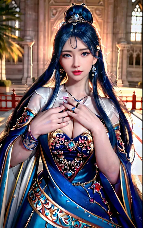 ((realisticity: 1.2)), ((realistic: 8K UHD)), ((best resolution: 8K UHD)), hyper detailed, best quality,masterpiece,highres,cg, ((1 girl hyper detailed and hyper realistic) ) , ((beautiful queen, hyper realistic and hyper detailed)),((white skin, beautiful...