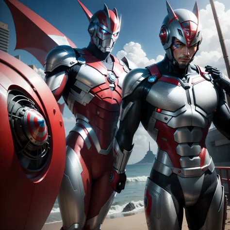 Dangerous Wanderers in the Pacific Rim battle the original Ultraman in Tokyo, Japan