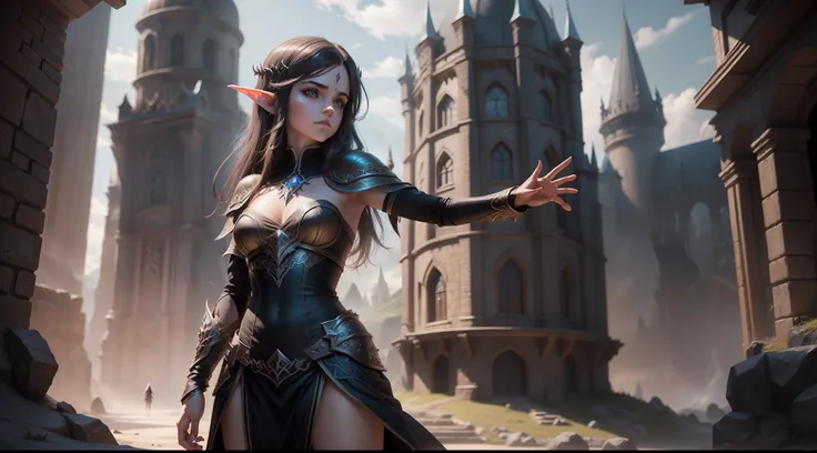 teen Emma Watson as a dark elf posing for a picture, epic fantasy art style hd, alluring elf princess, 2.5d cgi anime fantasy artwork, fantasy woman, detailed fantasy art, 4k fantasy art, amazing fantasy art, beautiful fantasy art, fantasy art behance, epi...