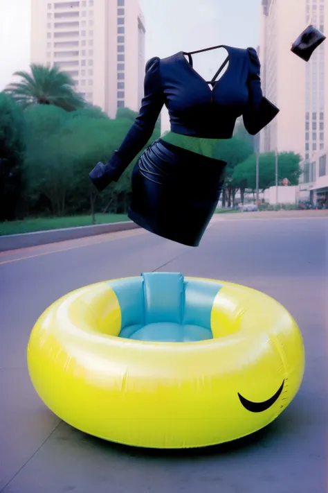 1995 carla gugino with massive breasts riding a levitating inflatable