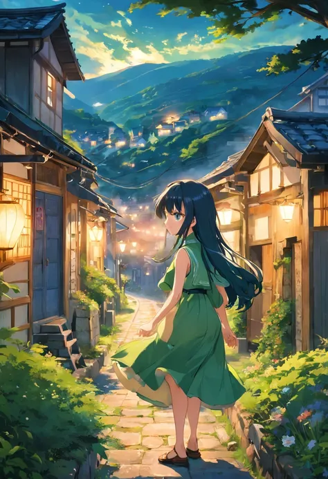 Nori, a vibrant 30-year-old, stands amidst the idyllic embrace of her quaint town. The rolling green hills cradle the town like a protective embrace, and charming cottages with sloping roofs dot the landscape. The air carries a hint of nostalgia, as if tim...