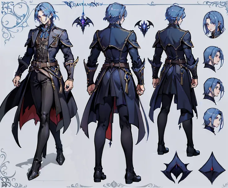 1homme, reference sheet, (Conception de personnages fantastiques, Angles avant, Rear angles) Castlevania Lord of the shadows hyper realistic super detailed . (Masterpiece:1.2), (Best quality:1.3).