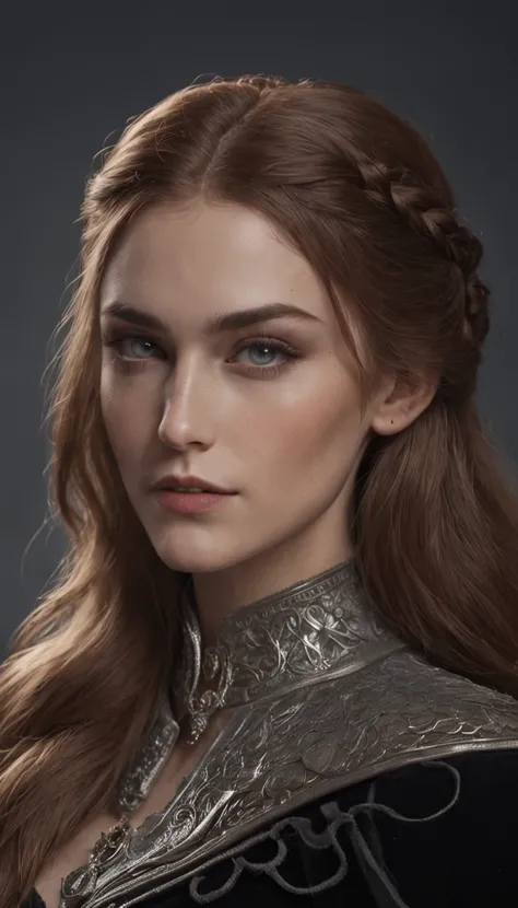 Um retrato realista de Feyre Archeron