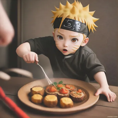 Create gifs of naruto syberpunck as a child