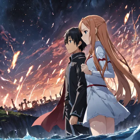 Anime Asuna e Kirito, Foto realista, Anime realista, Asuna, Kirito