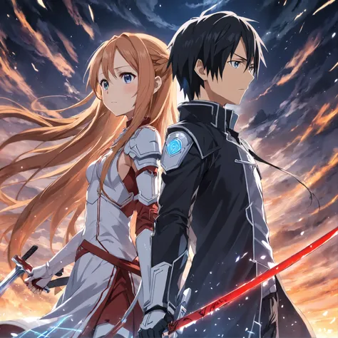 Anime Asuna e Kirito, Foto realista, Anime realista, Asuna, Kirito