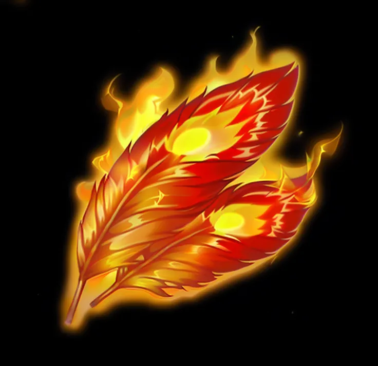 Flame burning on black background，red feathers, Burning leaves, tougue out, with fiery golden wings of flame, glowing feathers, fiery bird, phoenix flames, Flame, It is often described as flaming, firey, fiery wings, huge flame fantasy plant, Flames, with ...