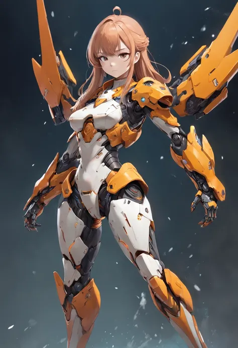 Close-up of a woman in armor, full body concept, full body concept art, detailed full body concept art, ( ( concept art of character ) ), female mecha, senior concept artist, beautiful full-body concept art, interesting character design, full body action c...