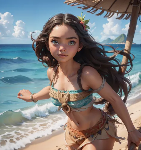 masterpiece, moana \(movie\), (1girl:1.1), (extremely detailed:1.2), super hd, 8k, (intrincate details:0.8), hyper realistic, pr...