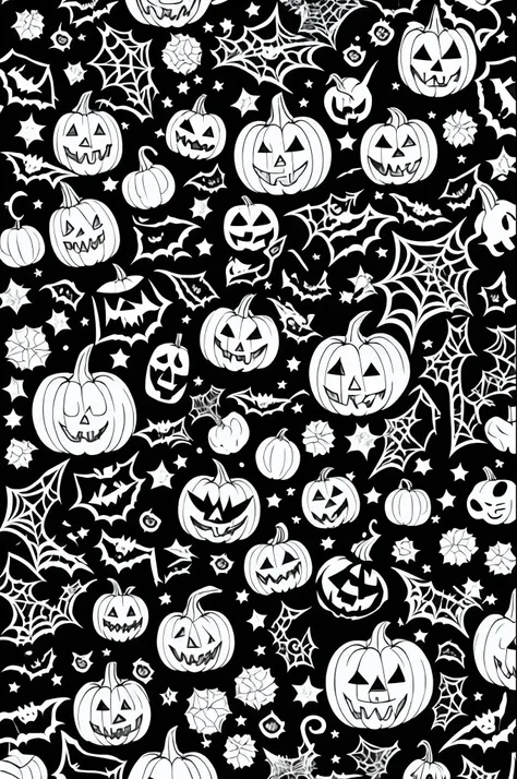 Coloring pages halloween background