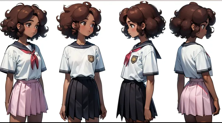 ((best quality)), ((masterpiece)), ((realistic)) anne boonchuy, amphibia, teen girl, 14 years old, thai-american teenage girl, l...