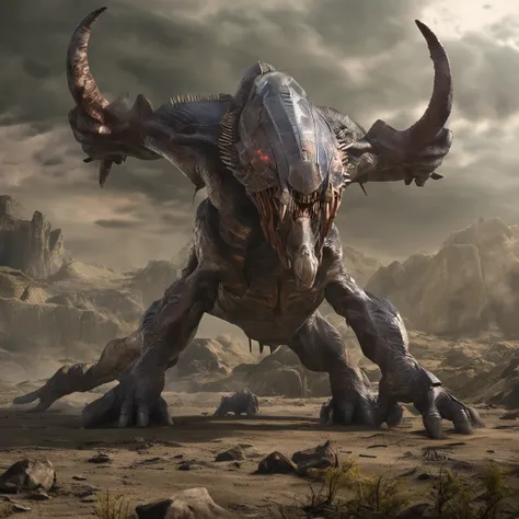 Giant creatures(divino)It is a giant creature that lives underground，Alien natives against alien invasion armies，Also known as the god of the earth by the locals, He rushed out of the ground(Breaking ground）Join the battlefield，The size of the giant creatu...